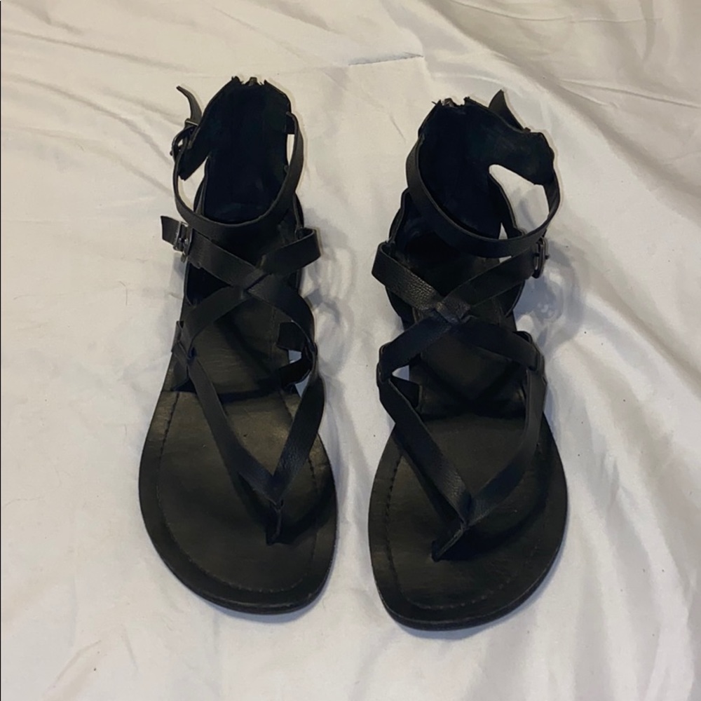 Black gladiator Sandals